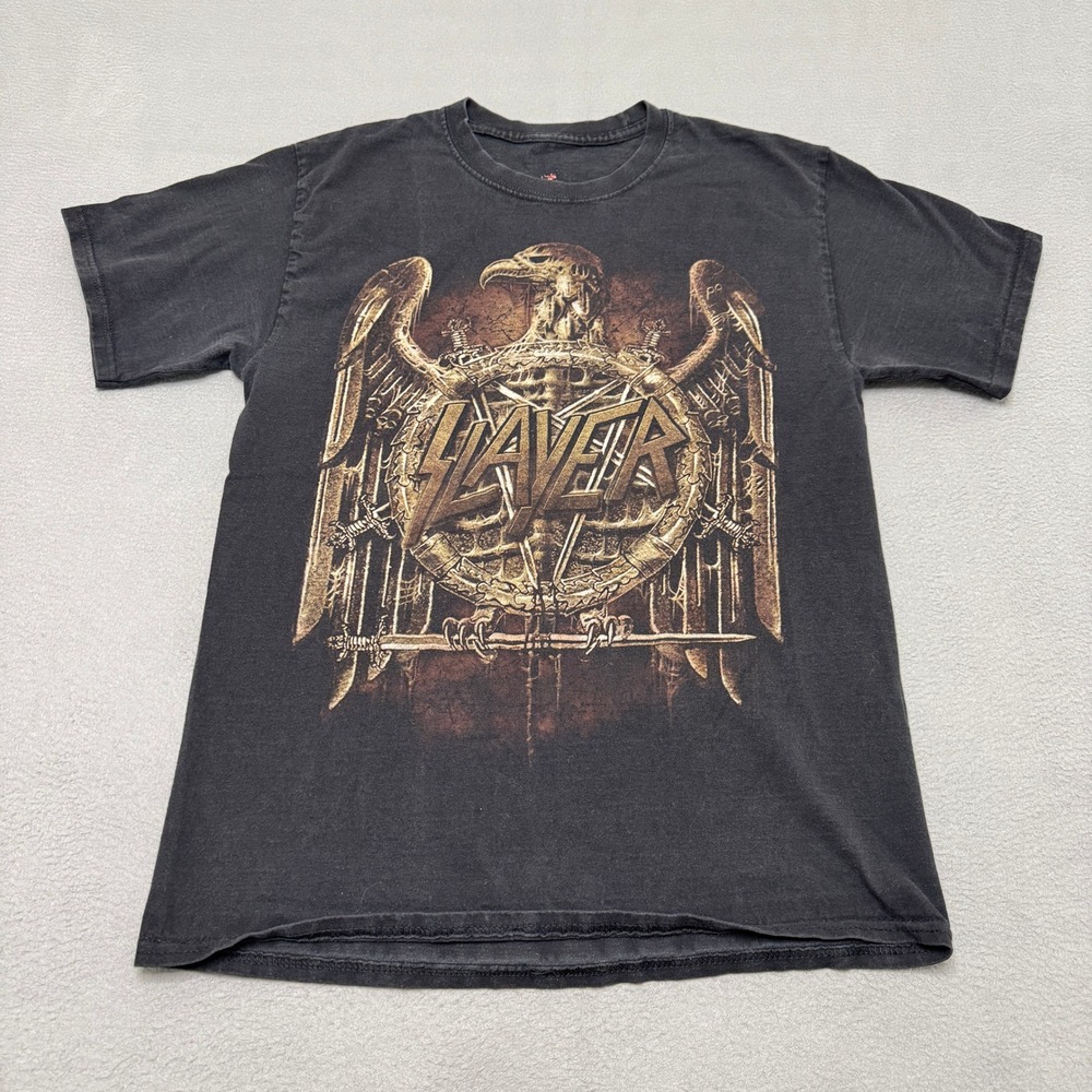 Slayer T Shirt Mens S Black World Tour 2016 Graphic Band Tee Heavy Metal Rock